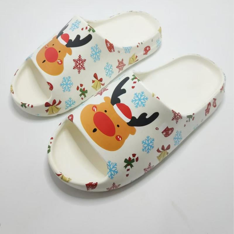 Couple plus Size Platform Pillow Slippers Slides - Lightweight Open Toe Shower Sandals for Indoor & Outdoor Thick Sole