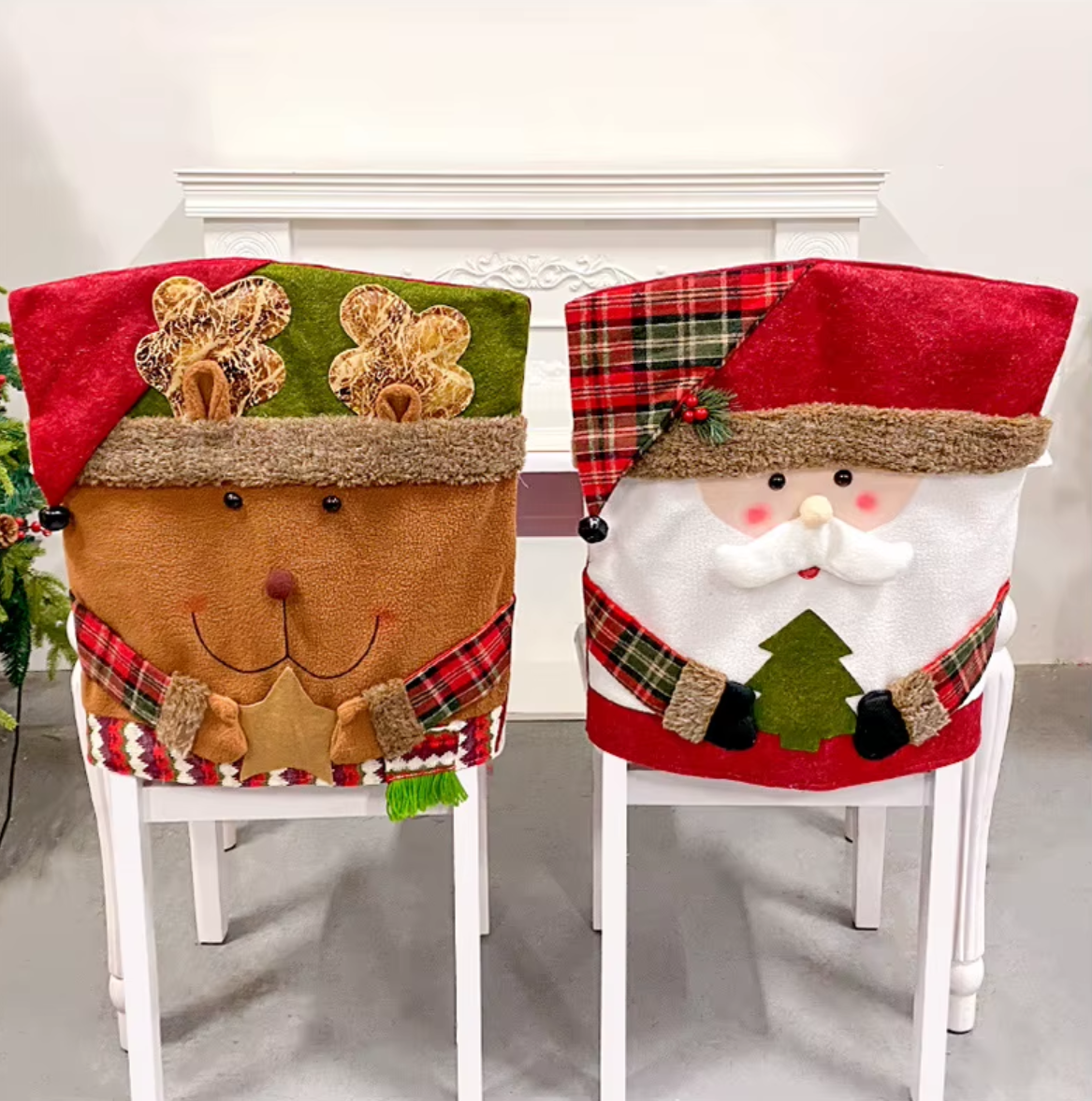 Christmas Dining Chair Covers – 1/2/4/6/8 Pieces