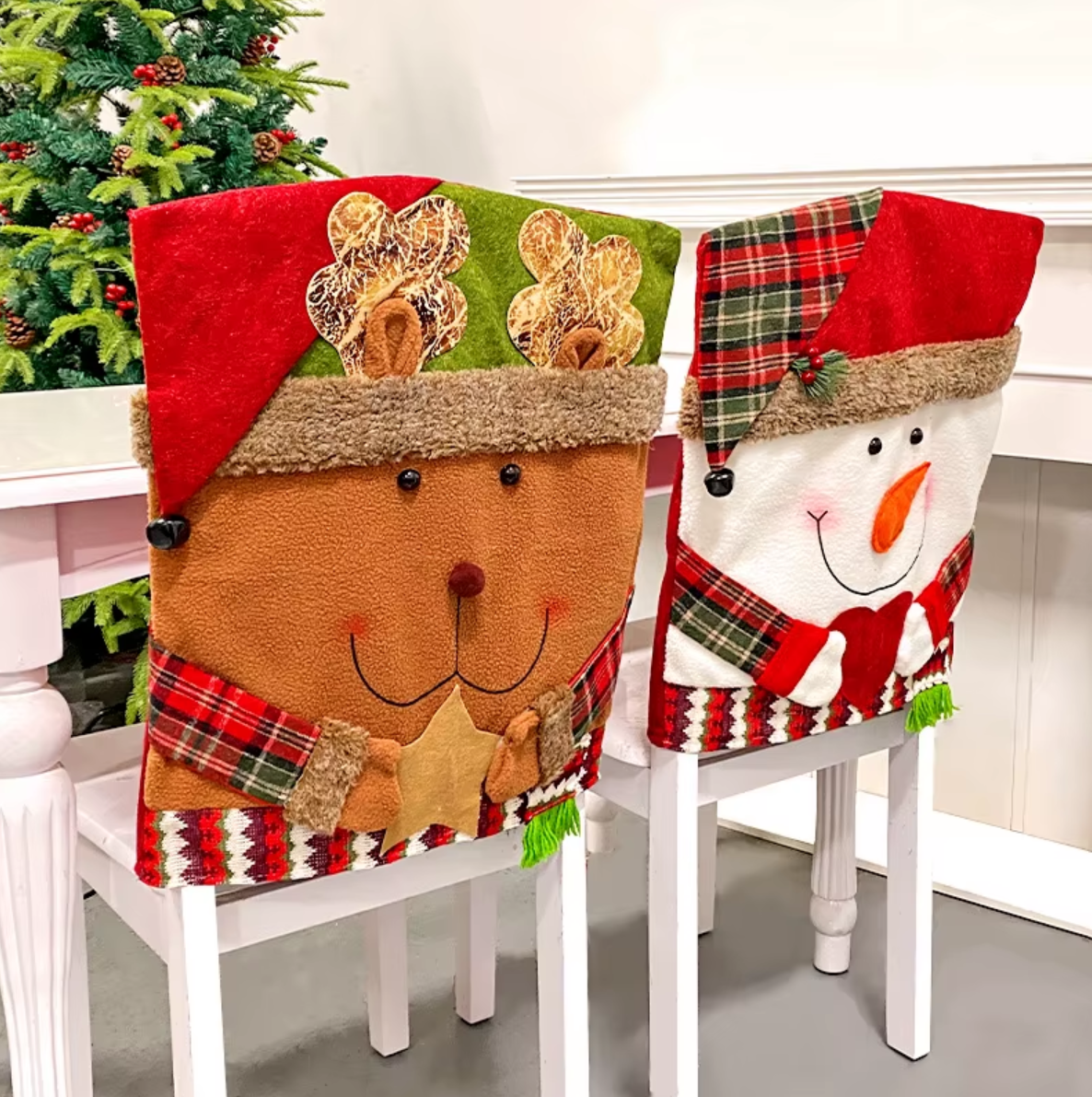 Christmas Dining Chair Covers – 1/2/4/6/8 Pieces